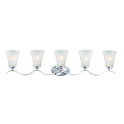Maxim Vital 5 Light 41" Wide Bathroom Vanity Light Polished Chrome