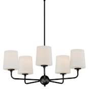 Maxim Bristol 5 Light 27" Wide Chandelier Anthracite