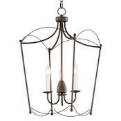 Maxim Plumette 3 Light 14" Wide Taper Candle Pendant Chestnut Bronze