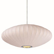 Maxim Cocoon Single Light 25" Wide Foyer Pendant Polished Chrome