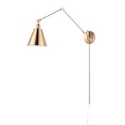 Maxim Library 37" Tall Plug-In Wall Sconce Heritage