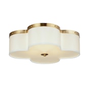 Maxim Clover 4 Light 20" Wide Flush Mount Ceiling Fixture Satin Brass