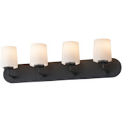 Maxim Durham 4 Light 30" Wide Bath Vanity Light Black