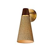 Maxim Sumatra 13" Tall Wall Sconce Natural Aged Brass