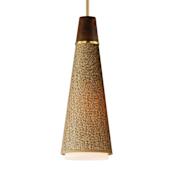 Maxim Sumatra 7" Wide Mini Pendant Natural Aged Brass