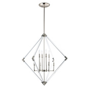 Maxim Lucent 36" Wide 8 Light Taper Candle Chandelier Polished Nickel