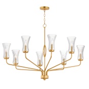 Maxim Camelot 8 Light 42" Wide Chandelier Natural Aged Brass