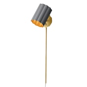 Maxim Primrose 31" Tall Wall Sconce Gold Leaf / Dark Gray