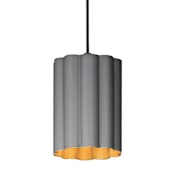 Maxim Primrose 6" Wide Mini Pendant Gold Leaf / Dark Gray