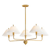 Maxim Kismet 37" Wide 5 Light Chandelier Gold Leaf
