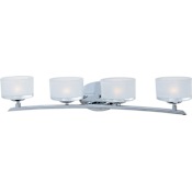 Maxim Elle 4 Light 29" Wide Vanity Light Polished Chrome / Frosted Glass