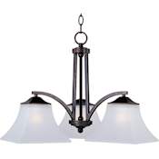 Maxim Aurora 22" Wide 3 Light Chandelier Oil Rubbed Bronze