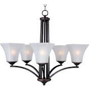 Maxim Aurora 26" Wide 5 Light Chandelier Oil Rubbed Bronze