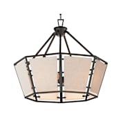 Maxim Montauk 4 Light 20" Wide Pendant Black