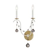 Maxim Formosa 2 Light 22" Tall Wall Sconce Ecru / Venetian Gold