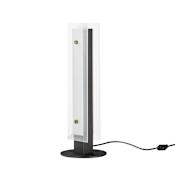Maxim Spectre 23" Tall LED Column Table Lamp Black / Natural Aged Brass