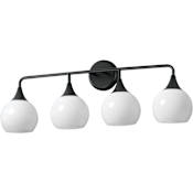 Maxim Neve 4 Light 31" Wide Bath Vanity Light Black