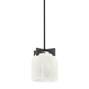 Maxim Scoop 8" Wide Mini Pendant Black