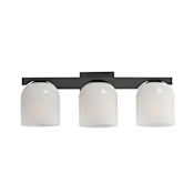 Maxim Scoop 3 Light 22" Wide Bathroom Vanity Light Black