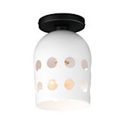 Maxim Dottie 6" Wide Semi-Flush Ceiling Fixture Black