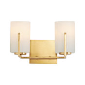 Maxim Dart 2 Light 13" Wide Bathroom Vanity Light Satin Brass
