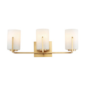Maxim Dart 3 Light 21" Wide Bathroom Vanity Light Satin Brass