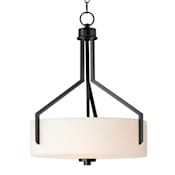 Maxim Dart 3 Light 17" Wide Pendant Black