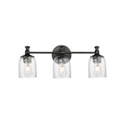 Maxim Swirl 3 Light 23" Wide Vanity Light Black