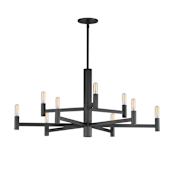Maxim Emana 9 Light 34" Wide Chandelier Black