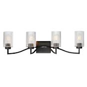 Maxim Rigata 4 Light 32" Wide Vanity Light Black