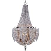 Maxim Chantilly 22" Wide 10 Light Chandelier Polished Nickel