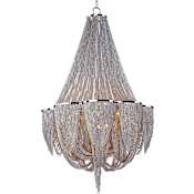 Maxim Chantilly 27" Wide 12 Light Chandelier Polished Nickel