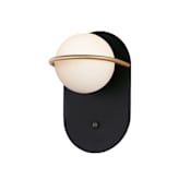 Maxim Revolve 10" Tall LED Wall Sconce Black / Gold