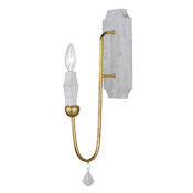 Maxim Claymore Single Light 4-3/4" Wide Wall Sconce Claystone and Gold Leaf