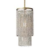 Maxim Fontaine 8" Wide Mini Pendant Golden Silver
