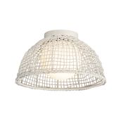 Maxim Cestino 16" Wide Flush Mount Ceiling Fixture Weathered White