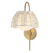 Maxim Macrame 19" Tall Wall Sconce Gold