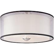 Maxim Orion 15" Wide 3 Light Ceiling Light Satin Nickel / Satin White Glass