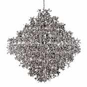Maxim Comet 21 Light 50" Beveled Crystal Glass Pendant Polished Chrome / Beveled Crystal Glass