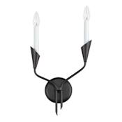 Maxim Calyx 2 Light 17" Tall Wall Sconce Black