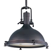 Maxim Hi-Bay Single Light 17-3/4" Wide Pendant Bronze / Frosted Glass