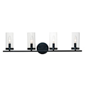 Maxim Sentinel 4 Light 30" Wide Bathroom Vanity Light Black