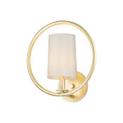 Maxim Meridian 13" Tall Bathroom Sconce Natural Aged Brass