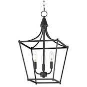 Maxim Clifton 3 Light 12" Wide Taper Candle Multi Light Pendant Black
