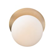 Maxim Vesper 7" Tall Wall Sconce Satin Brass / Black