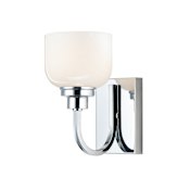 Maxim Swale 10" Tall Bathroom Sconce Polished Chrome