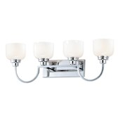 Maxim Swale 4 Light 31" Wide Bathroom Vanity Light Polished Chrome