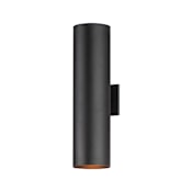 Maxim Outpost 2 Light 22" Tall Outdoor Wall Sconce Black