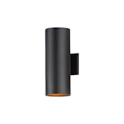 Maxim Outpost 2 Light 15" Tall Outdoor Wall Sconce Black