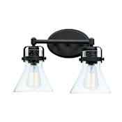 Maxim Seafarer 15" Seedy Glass Bathroom Light Oil Rubbed Bronze